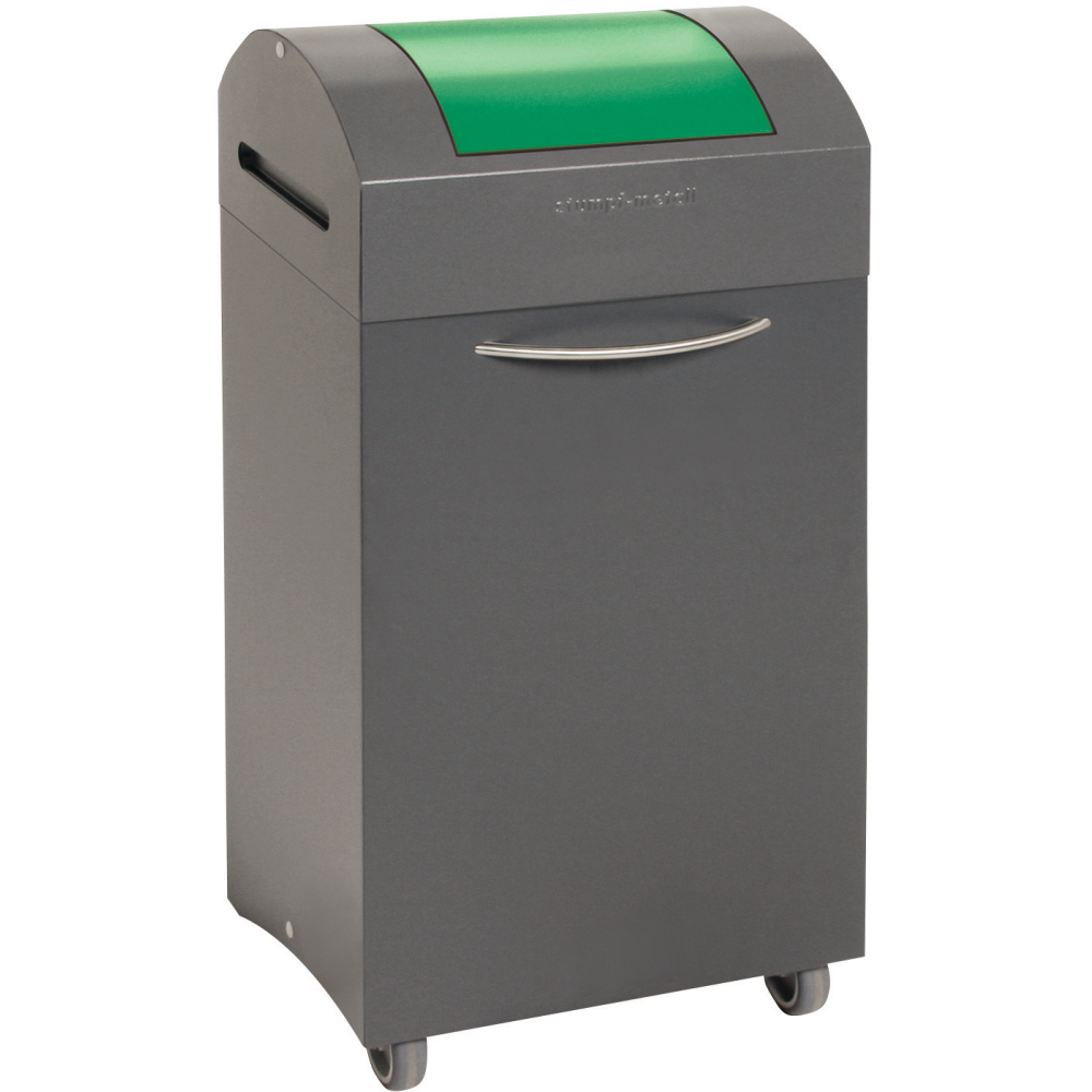 Wertstoffbeh. 75 l grau/grün, 975x380x320mm