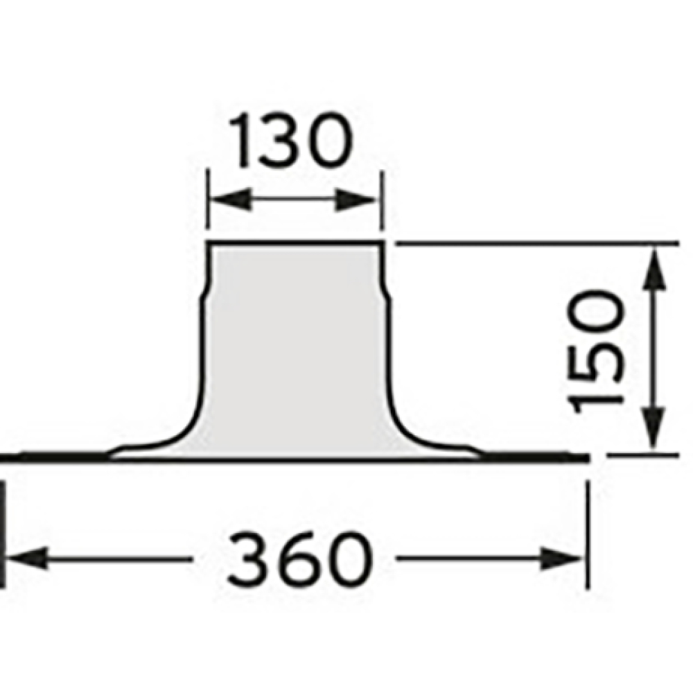 Vaillant Flachdachkragen f. senkr. Luft-/Abgasführung