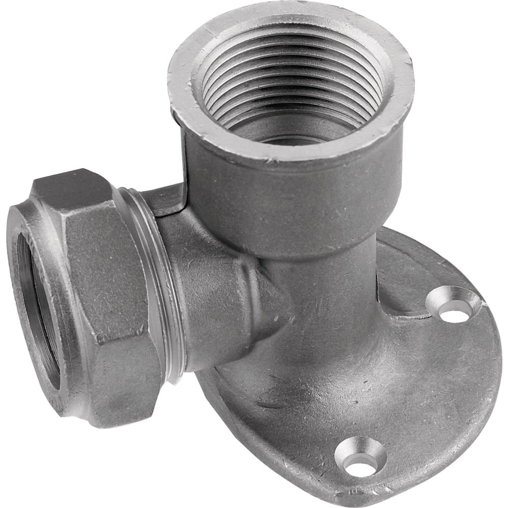 Conex Wandscheibe 15x1/2" mit 3 Lochflansch 403WL
