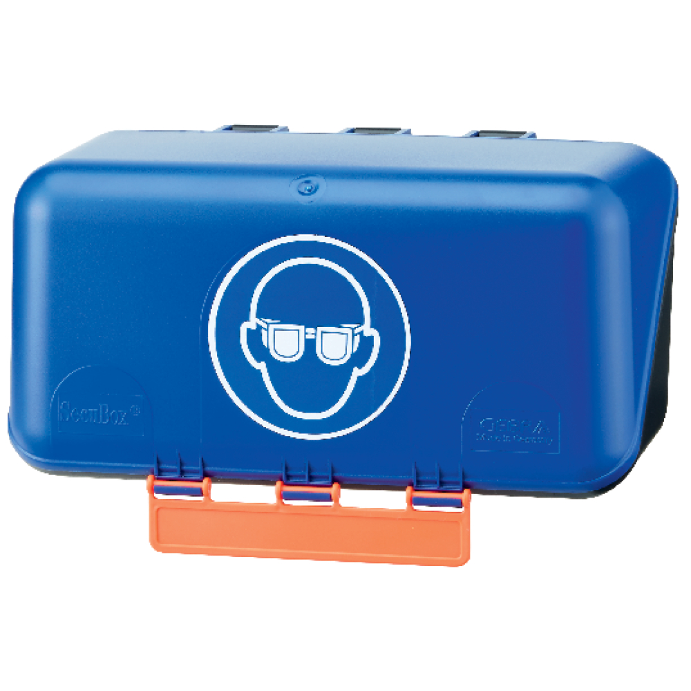 Gebra Aufbewahrungsbox SecuBox® Mini Standard für Bügelbrillen blau