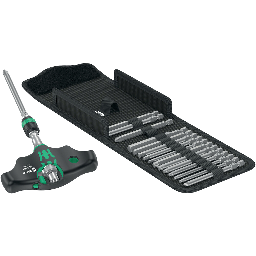 Bit-Satz 17-tlg. Kraftform Kompakt KK 400 RA Set 1 Wera