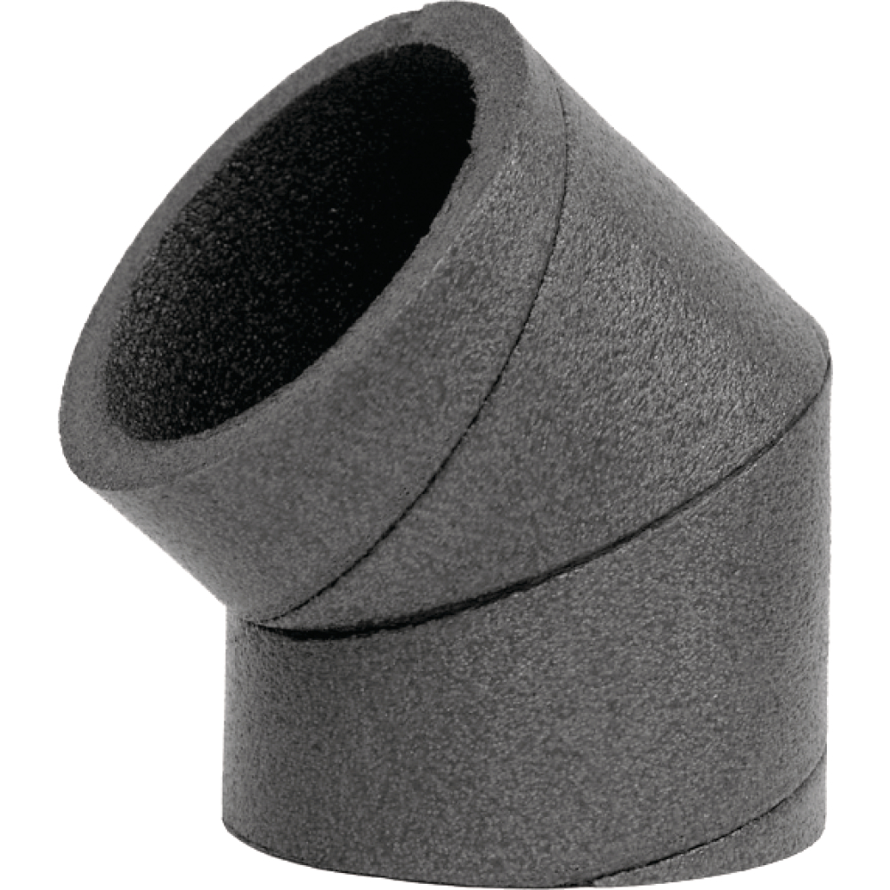 ISO-Rohr CWL-Bogen 45°