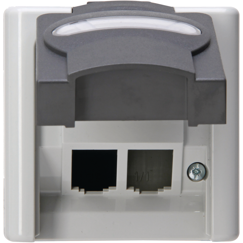Leergehäuse für 2 Cat. Module