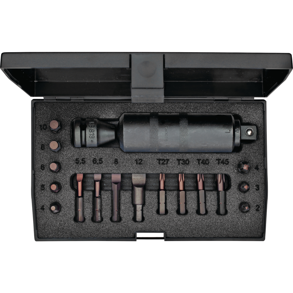 GEDORE Schraubenlösersatz 1/2" 18tlg.