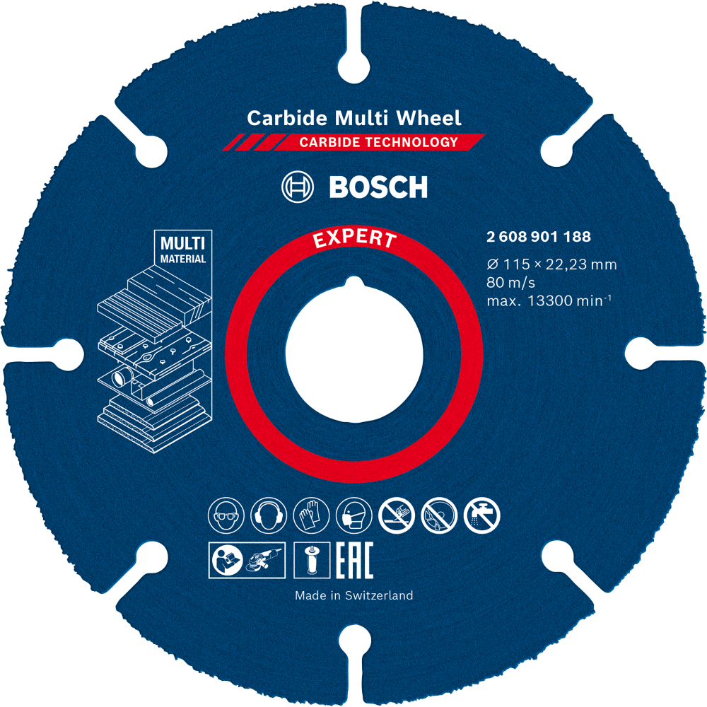 Bosch Carbide-Trennscheibe EXPERT Multi Material, 125 × 22,23 mm