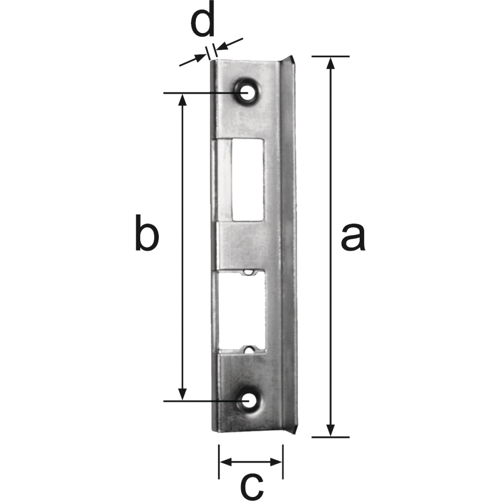 Anschlag 40mm verz. für elektrischen Toröffner