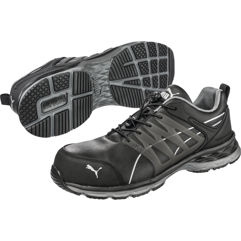 Puma Sicherheitshalbschuh Velocity 2.0 Black Low 643840 S3S FO HRO SR Gr.46