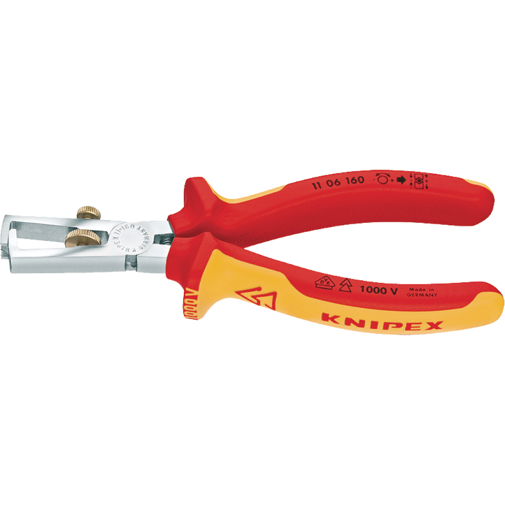 Knipex Abisolierzange mit Öffnungsfeder VDE 160