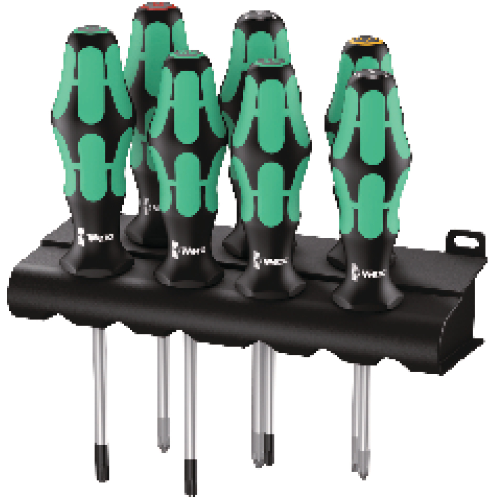Schraubendrehersatz 335/350/367/7Rack PH/PZ/Torx/Schlitz 7-tlg.
