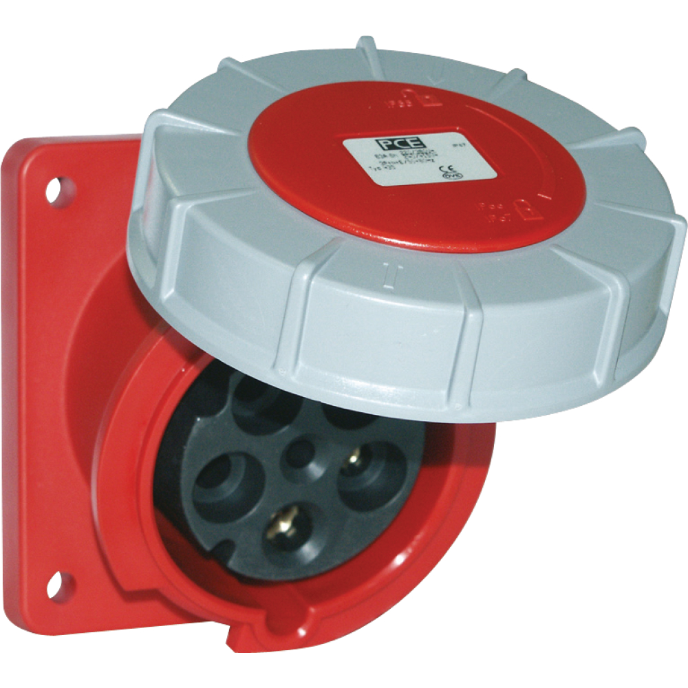 CEE Anbausteckdose 63A 5-pol.400V IP67 15° Neig.