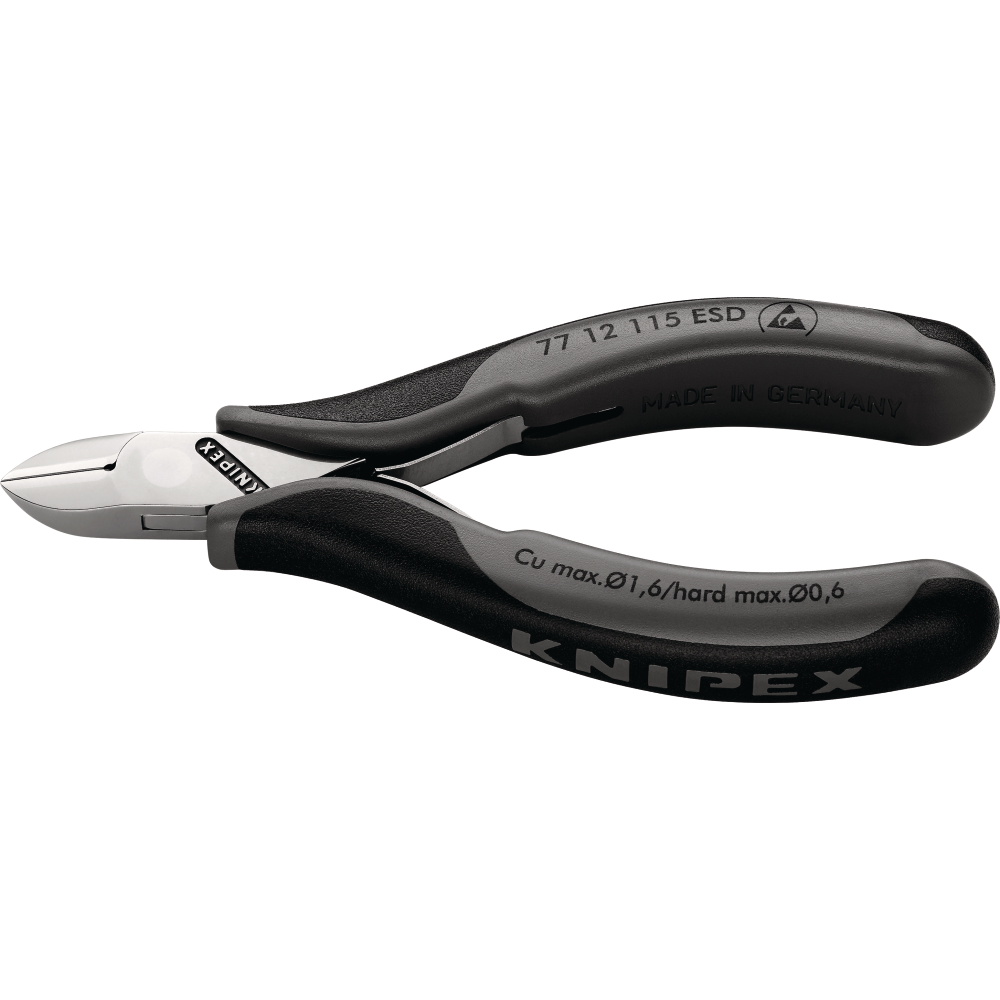 Elektr.Seitenschn. ESD 115mm m.Drahtk.m.F.Knipex