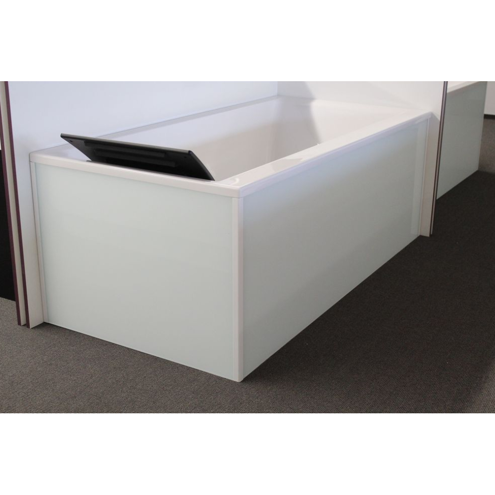 FORMAT Design Glasverkleidung zu Duowanne 180 x 80 cm, weiß, für Ecke