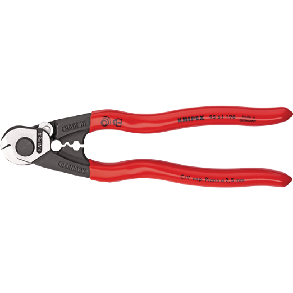 Drahtseilschere 190mm bis 6mm Drahtseil Knipex