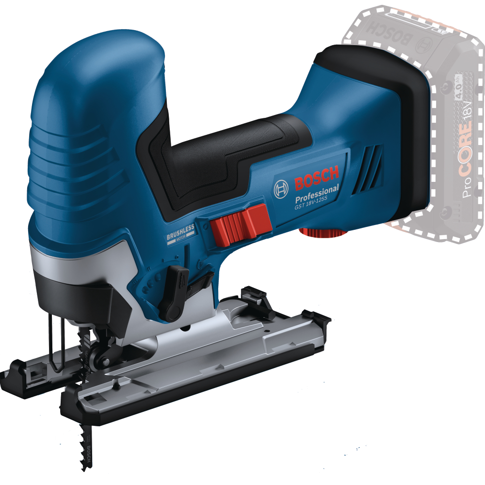 Bosch Akku-Stichsäge 18V c&g GST 18V-125 S Hub 26mm St 125mm solo