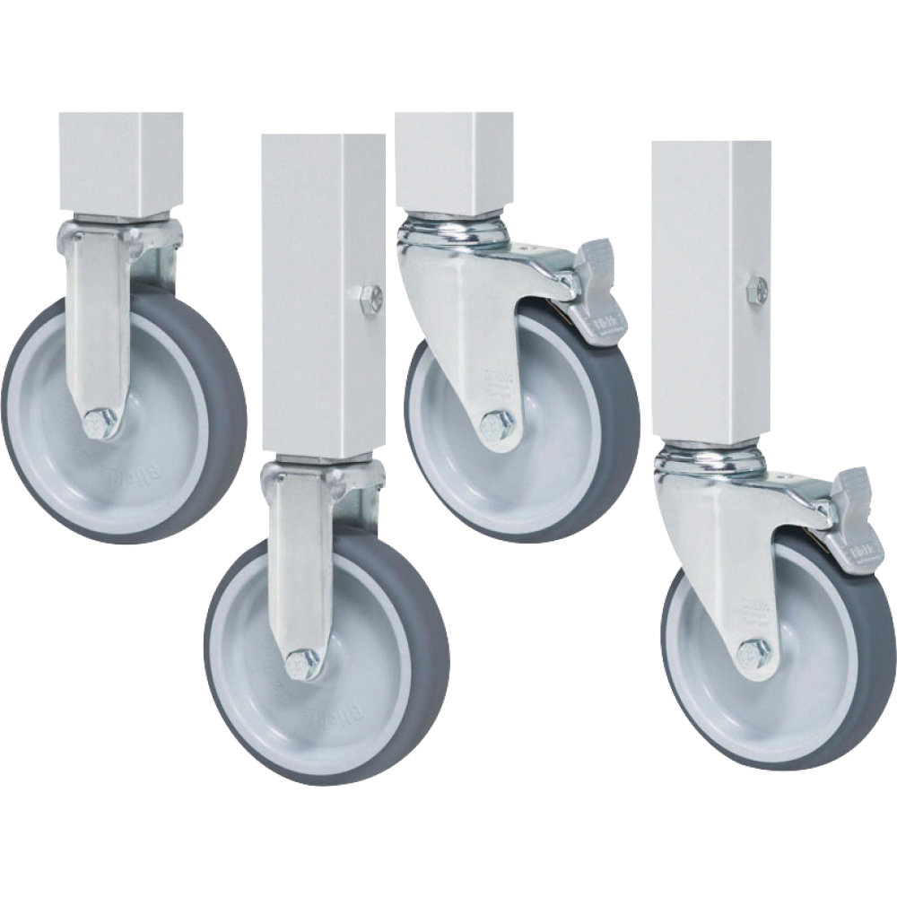 Rollensatzkit 990mm 2 Bock- u.2 Lenkrollen