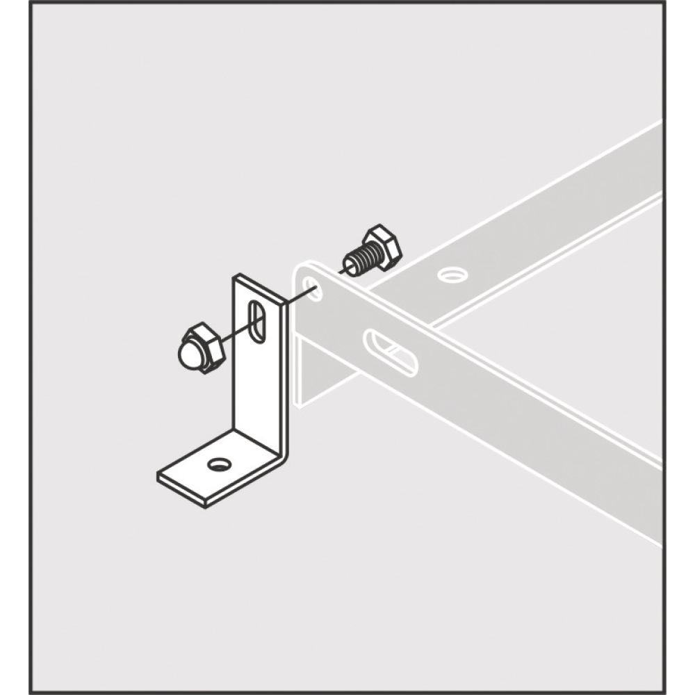 Bodenmontage-Winkel,vzk. f. Fahrradständer