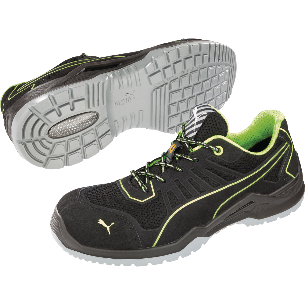 Puma Sicherheitshalbschuh Fuse TC Green Low 644210, S1P SRC ESD Gr.44