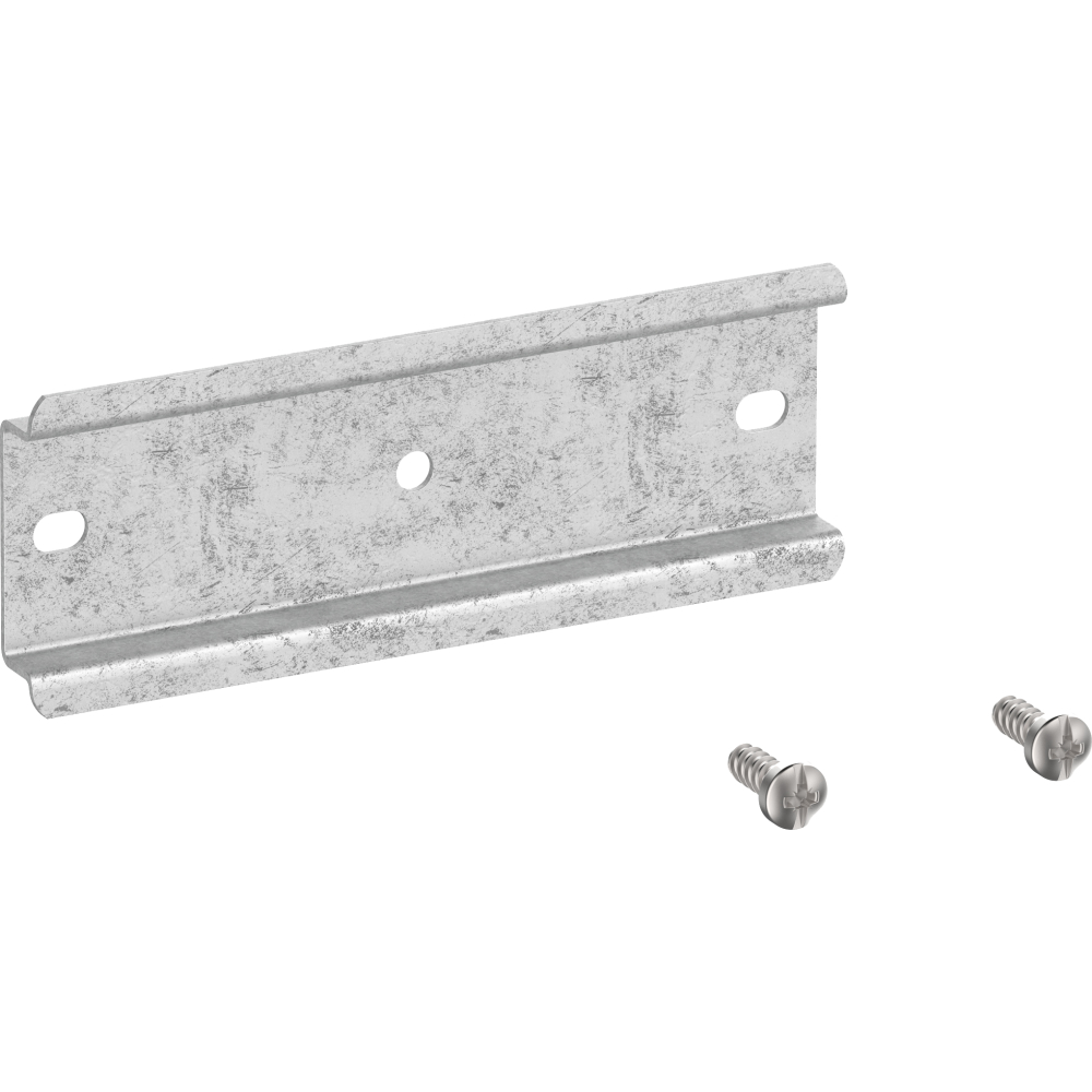 Normschiene NS35 für Abox 350 35x202x7,5mm inkl. Befestigungsschrauben