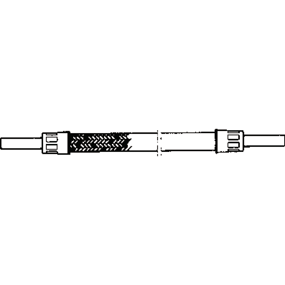 Schlauchleitung 750 mm mit Rohrstutzen DN 8