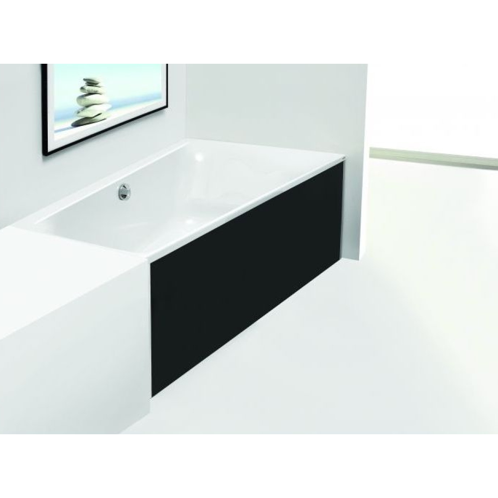 FORMAT Design Glasverkleidung zu Trapezw. 175x135cm, re, sw, f Nische