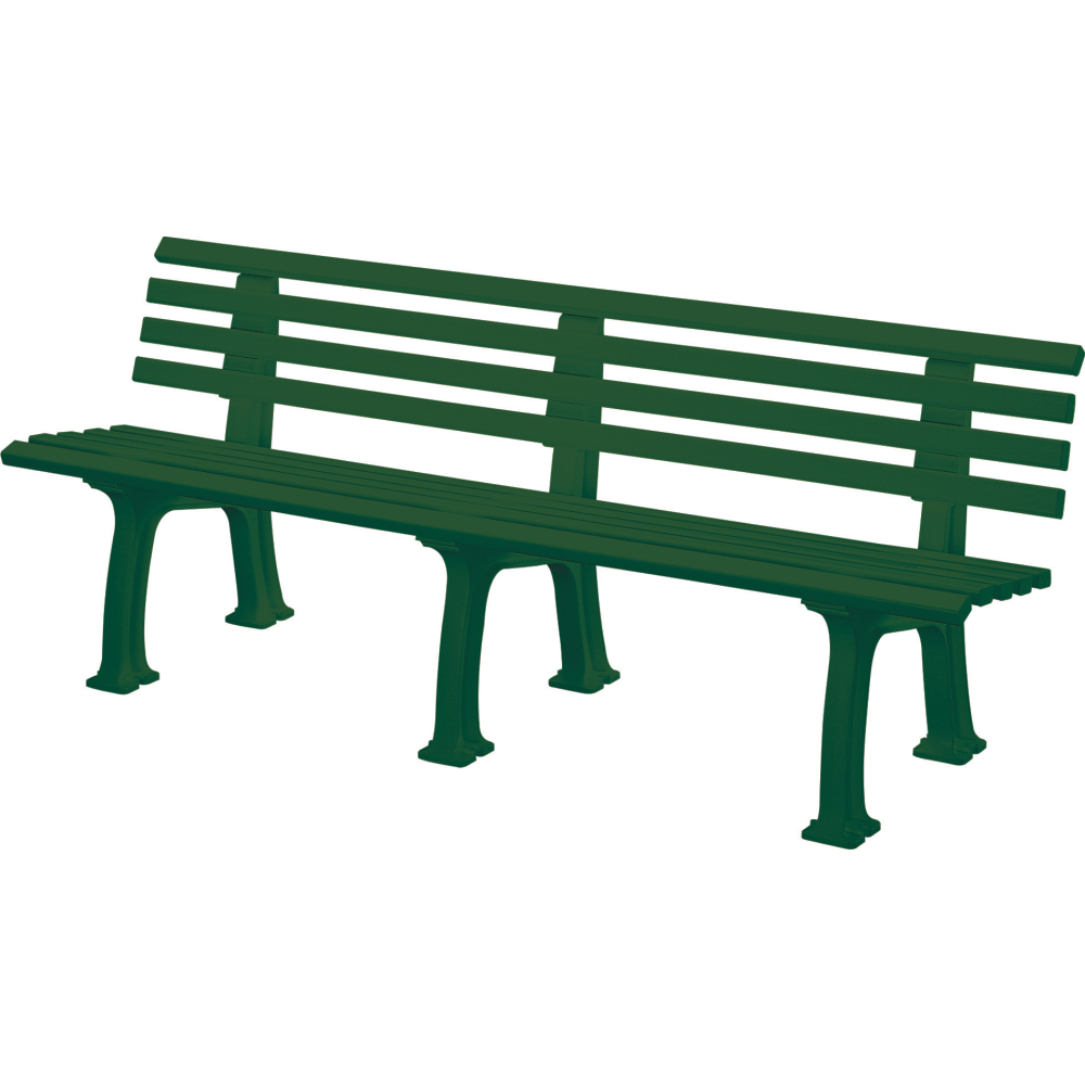 Bank Mod. Juist 4 Sitzer grün 200 cm