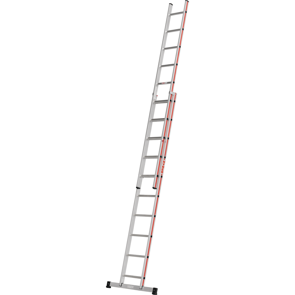 Schiebeleiter zweiteilig 2x14 Sprossen AH 7,40m