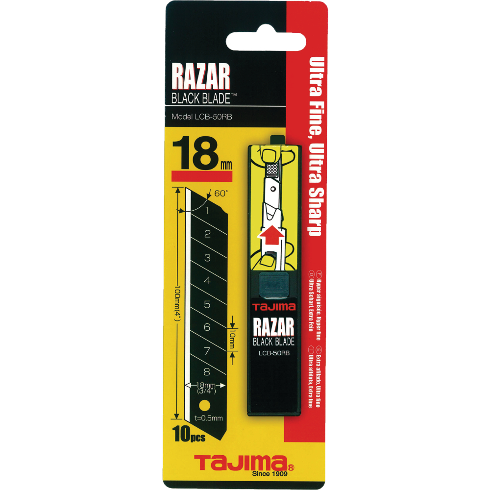 TAJIMA Abbrechklinge RAZAR BLACK BLADE™ 9mm