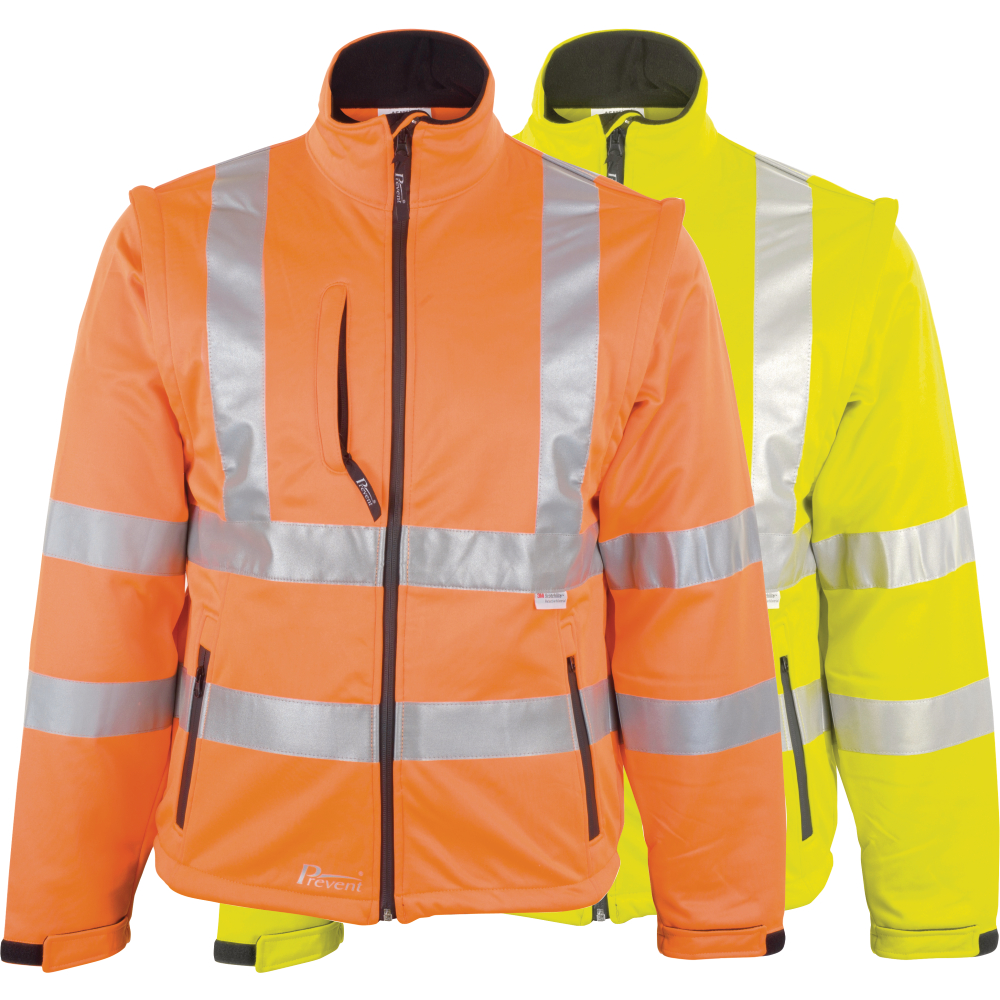 Softshell-Warnschutzjacke orange Gr.L