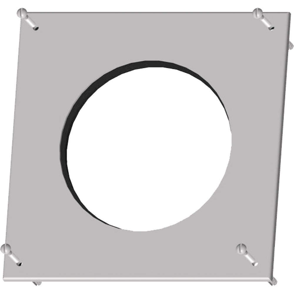 Rosette Wolf f.Luft-/Abg. DN160 weiß