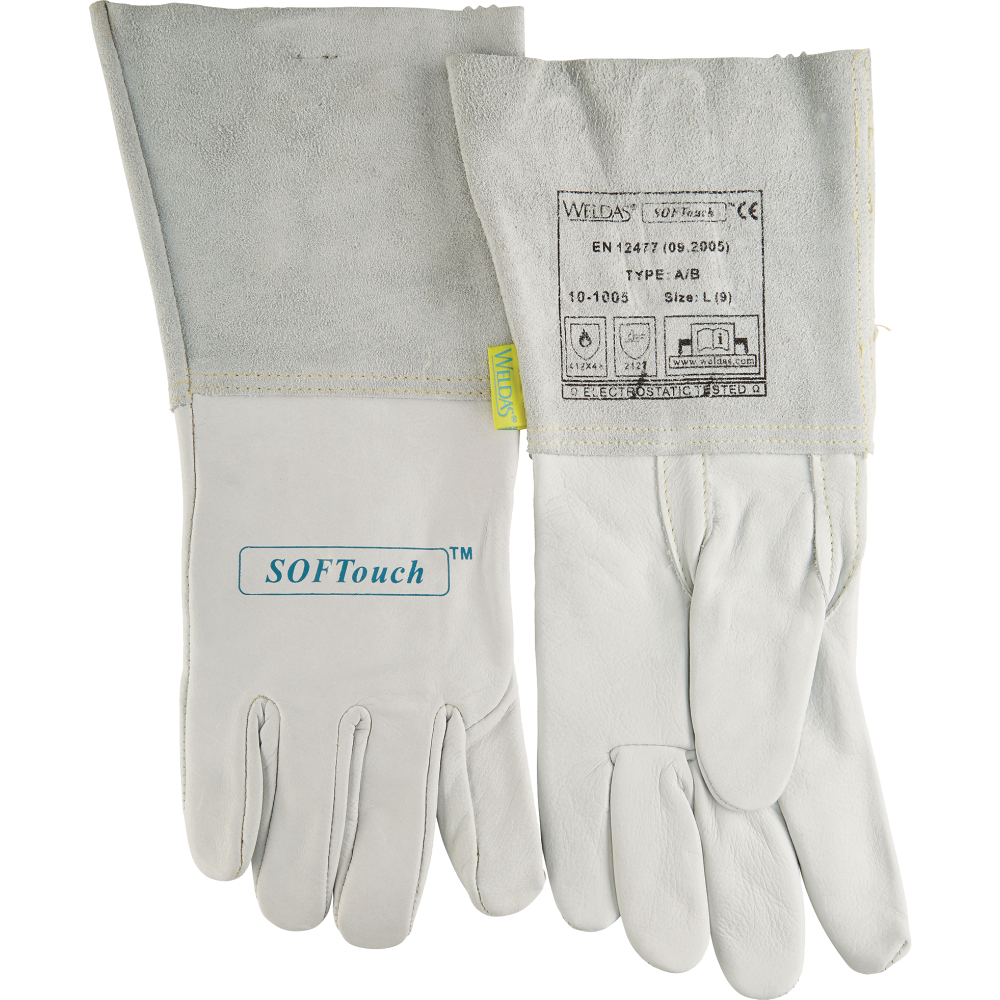 WELDAS WIG-Schweißerhandschuh (Argon) Nr.10-1005 weiß Gr.XL(9,5)
