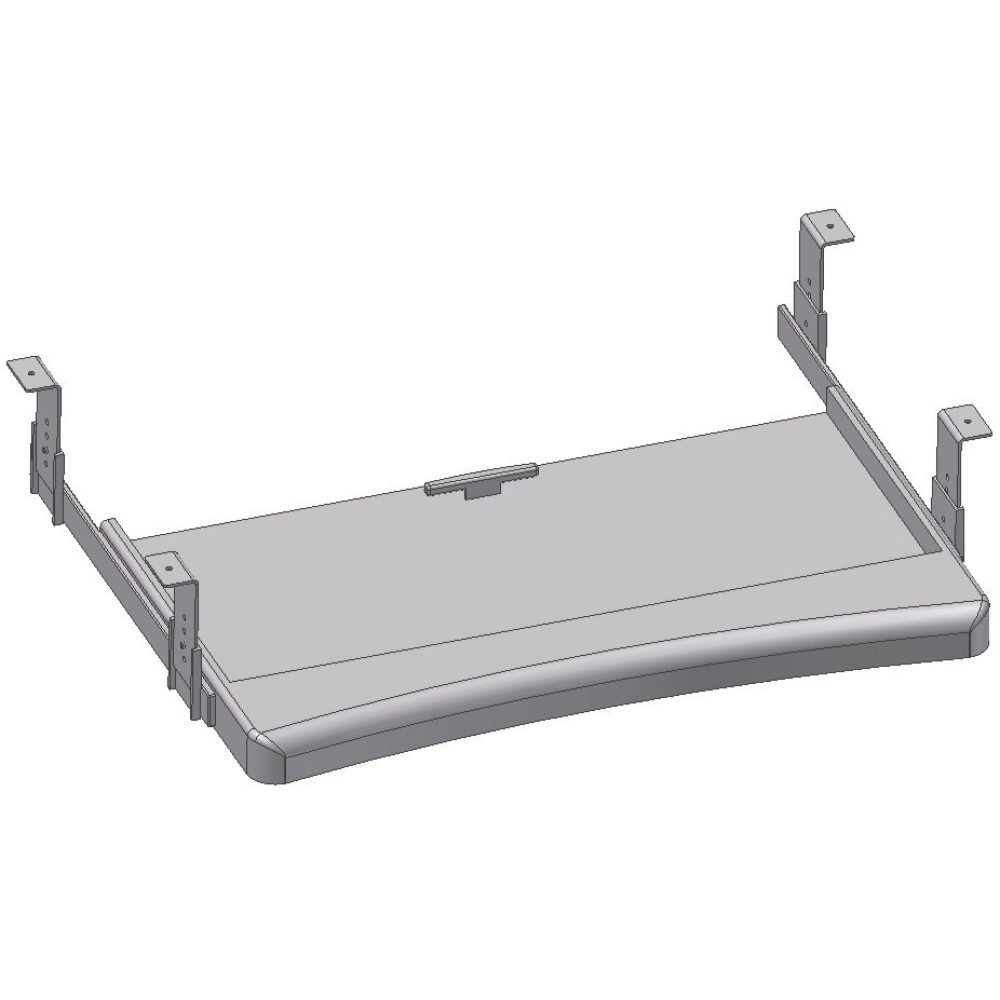 Tastatur-und Mausablage ausziehbar, 600x420x110mm