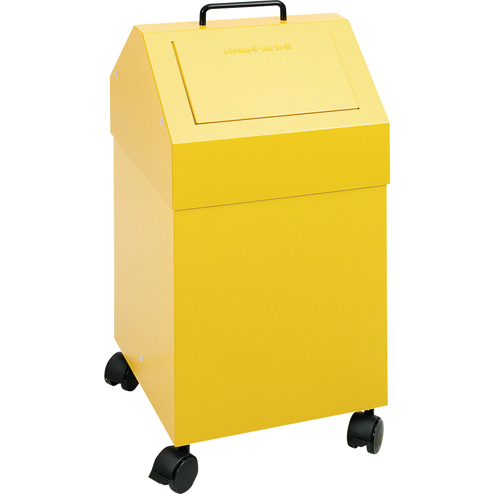 Wertstoffsammler 45 l mobil gelb