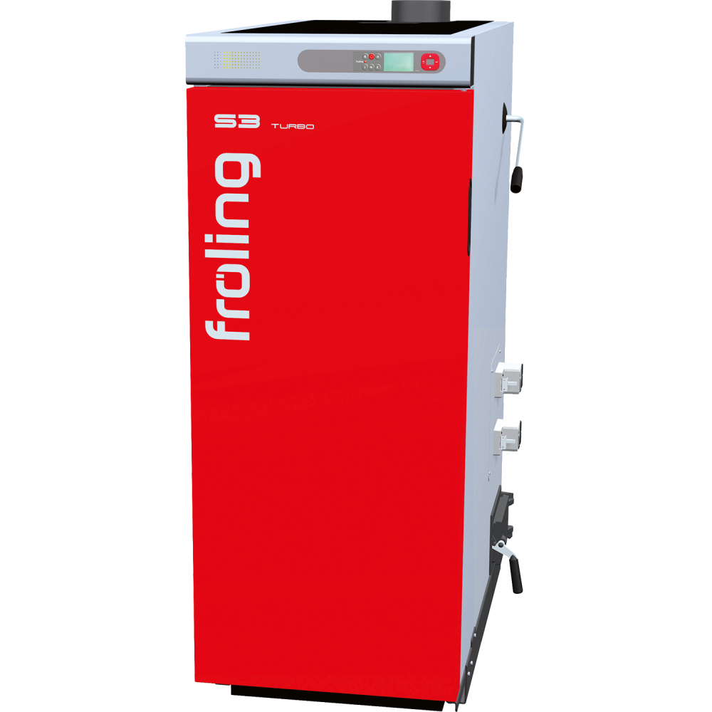Scheitholzkessel S3 Turbo 20 mit S-Tro- nic Lambda, Fröling