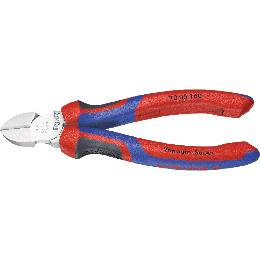 KNIPEX Seitenschneider verchromt 140mm mit Komfort-Griffen