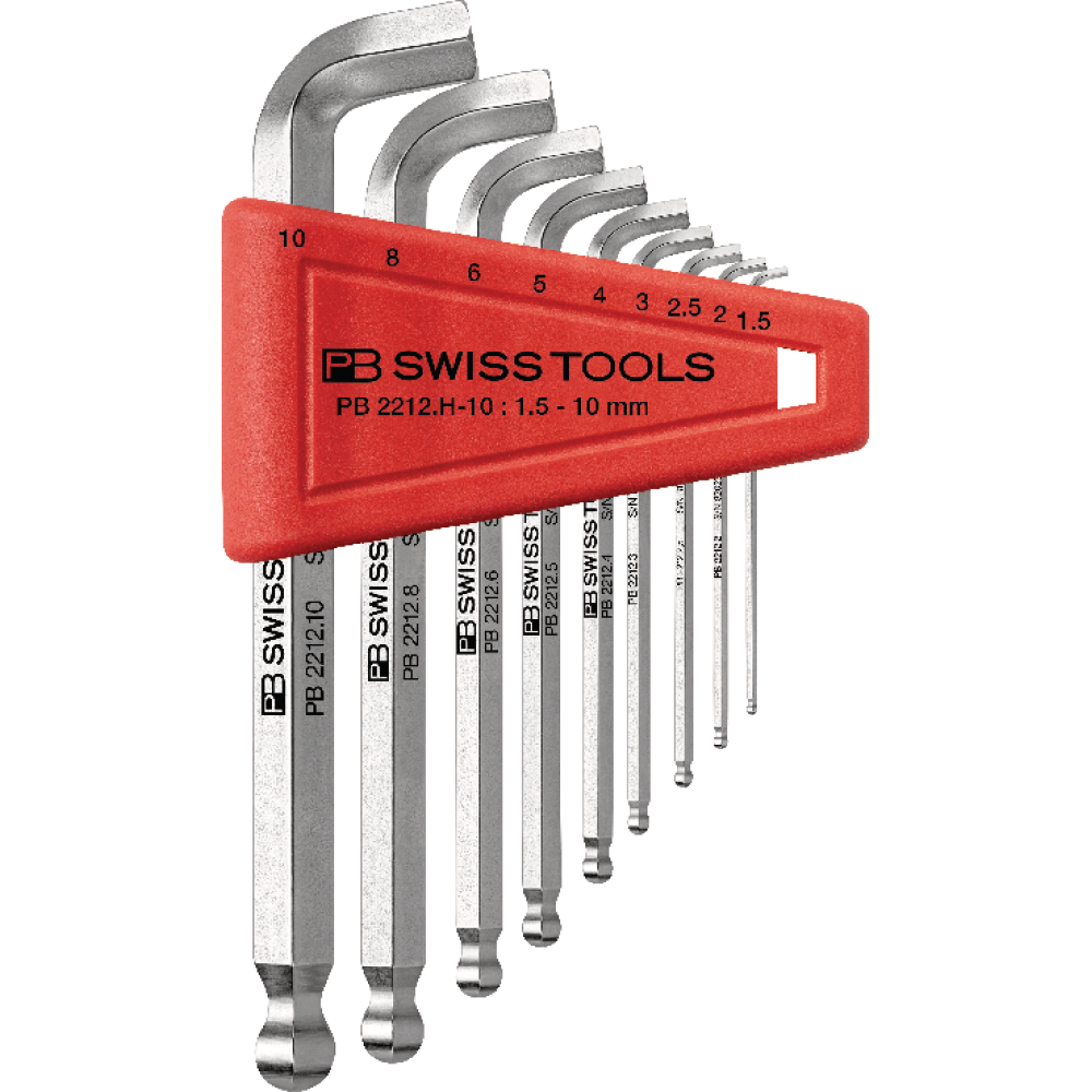 PB Swiss Tools Winkelschraubendreher- Satz für 6-kant-Schrauben,