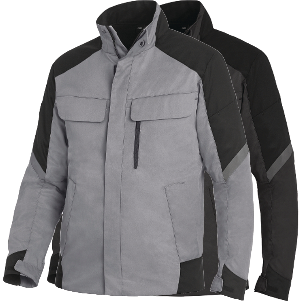 FHB Arbeitsjacke Softshell FRANK grau/schwarz Gr.M