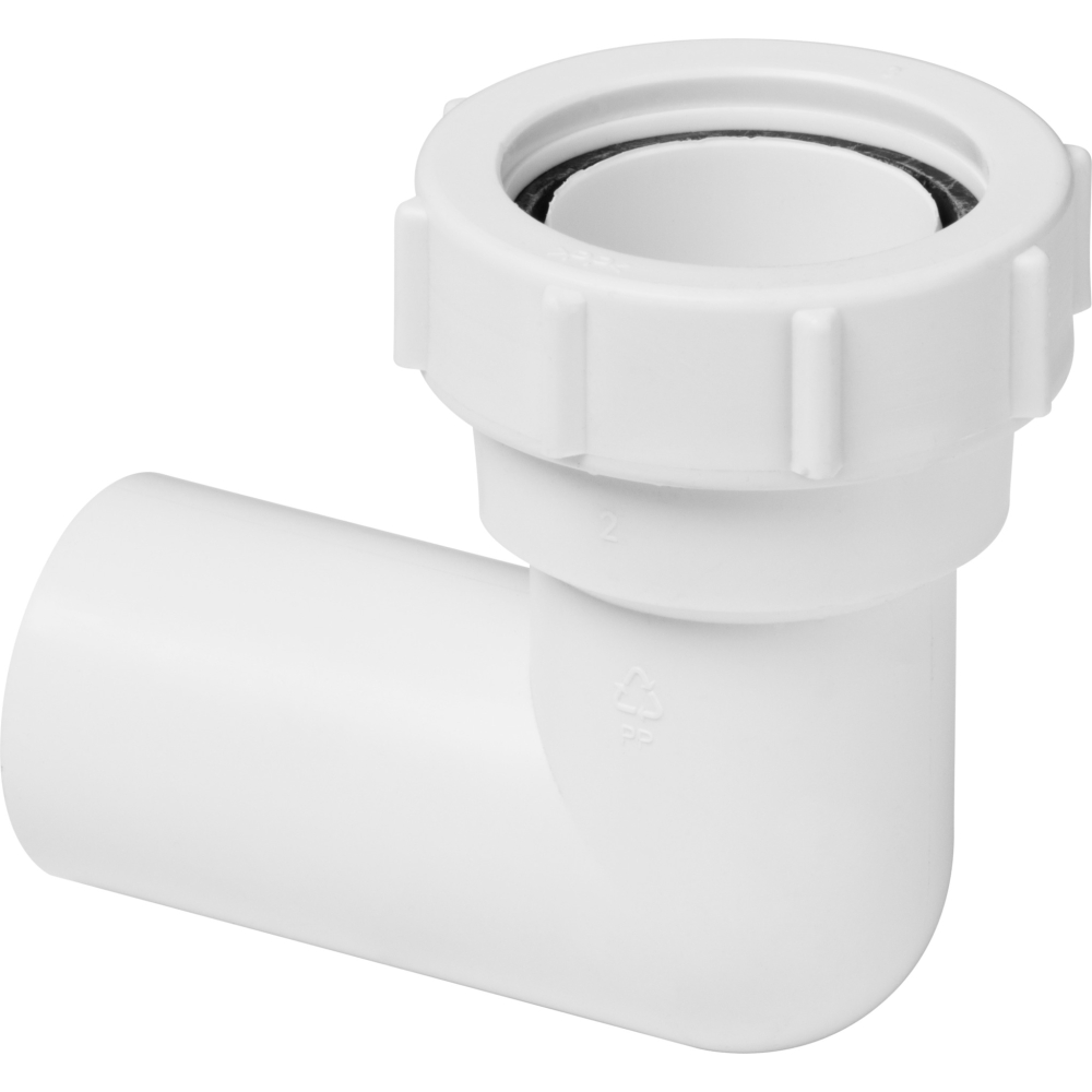 Viega Baugr. Abgangsbogen 7985.2-881 in 40x40mm Kunststoff weiß