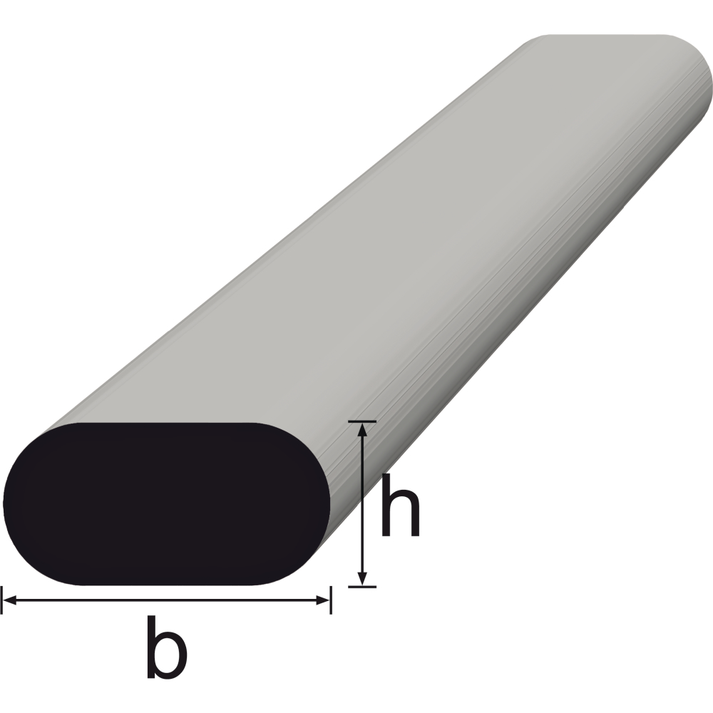 Flachovalstahl gewalzt S235JR+AR