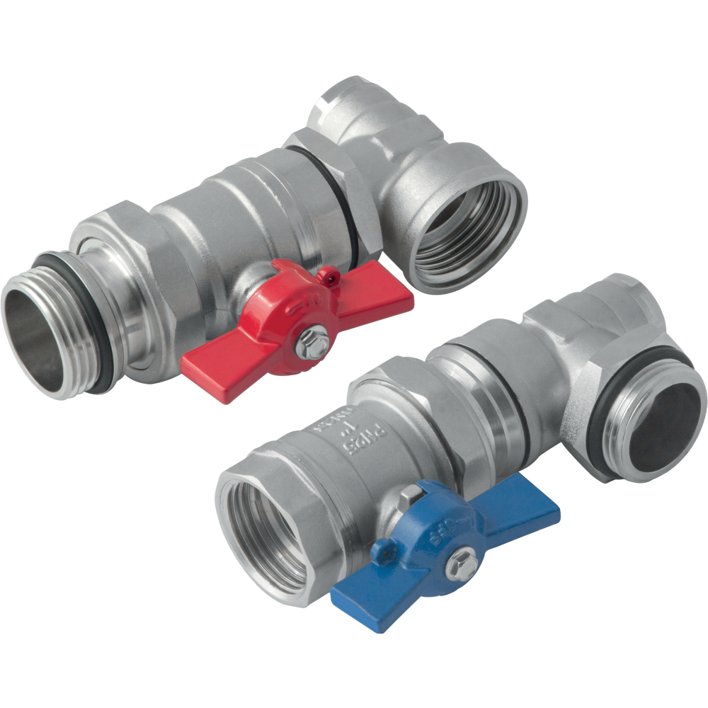 KAN-therm Verteileranschlussset 1"IG/1"AG Eck