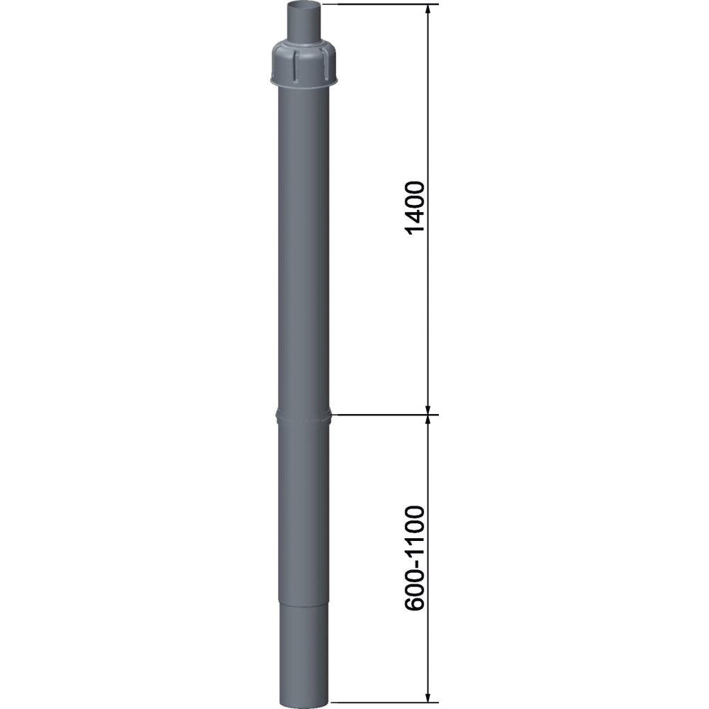 Luft-/Abgasführung DN 110/160 senkr. Schräg/Flachd