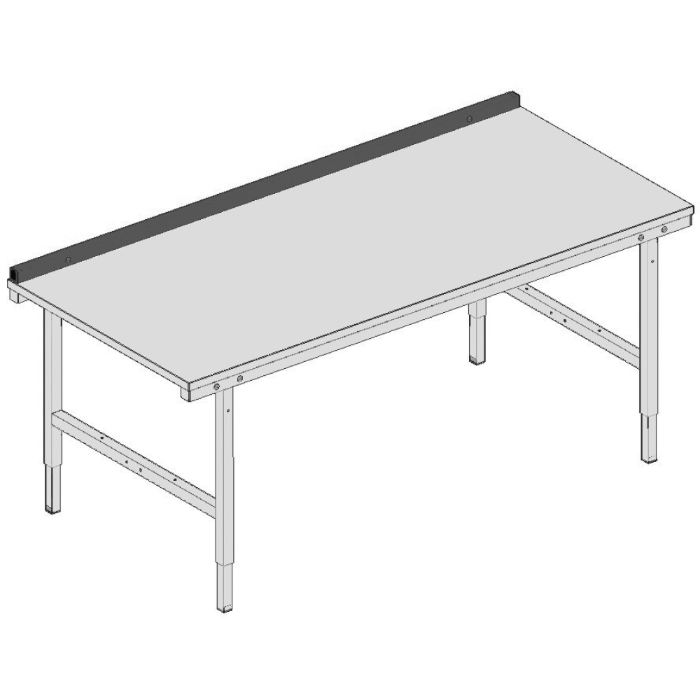 Rückwandbord B 2000xT 40x H 40mm