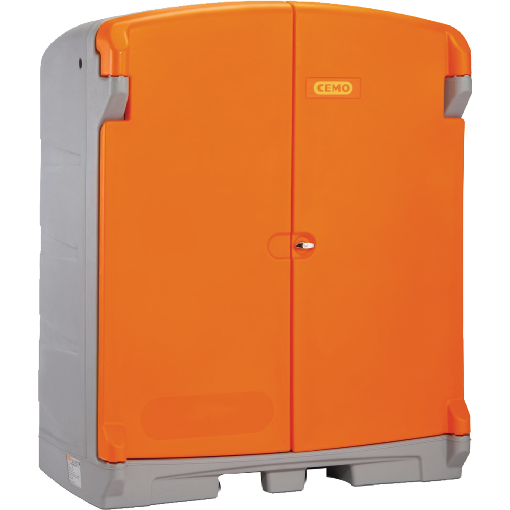 PE-Gefahrstoffdepot 220/2 Gehäuse grau / Türen orange