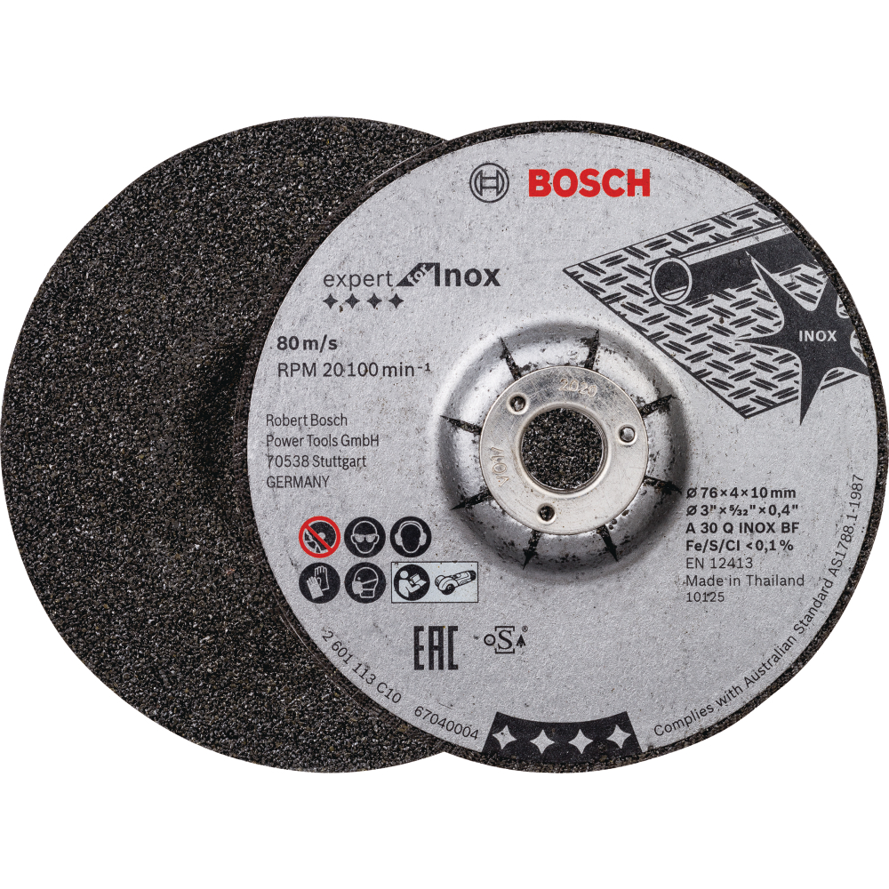 Bosch Schleifscheibe PRO Stainless Steel and Metal 76 x 4 x 10 mm