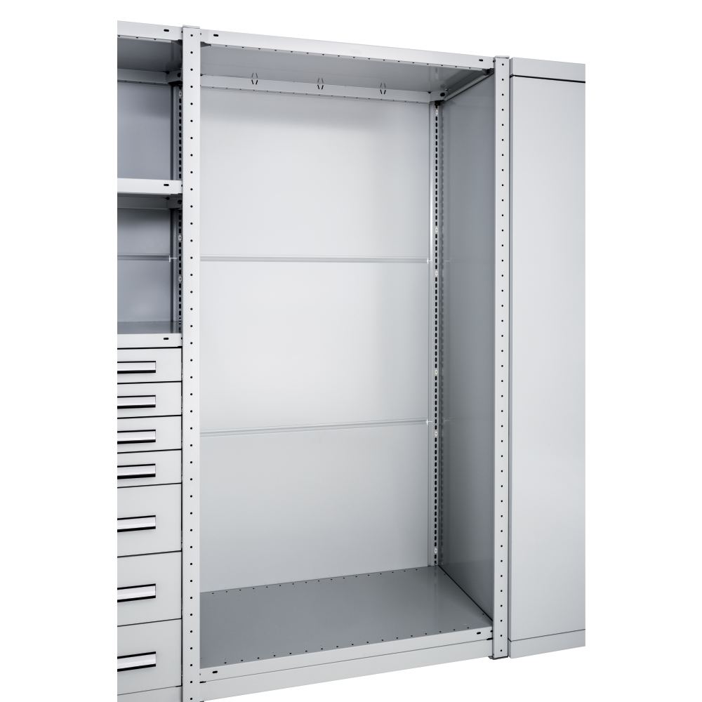 Rückwand CLIP H3000 mm Vollblech grau