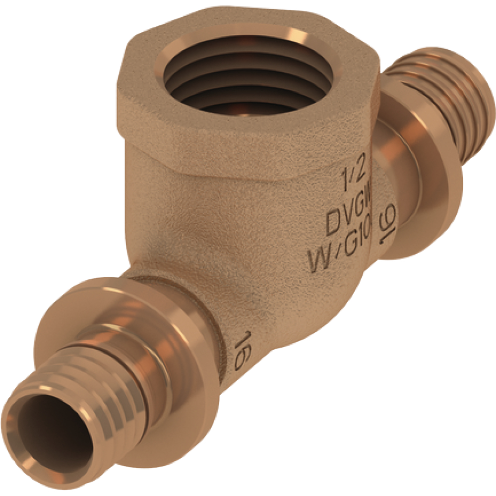 TECE flex T-Stück IG 20x1/2"x20 Rotguss