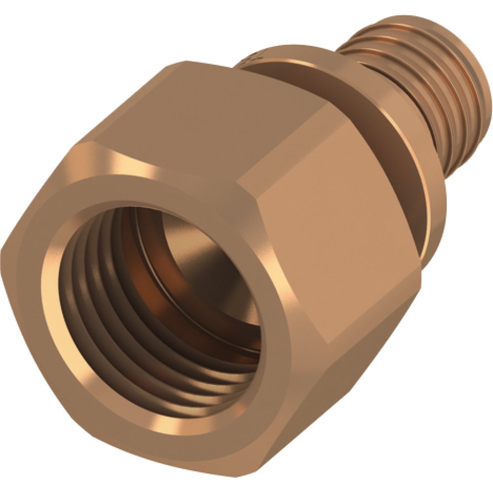 TECE flex Übergangsmuffe 16mm x 1/2" IG Rotguss