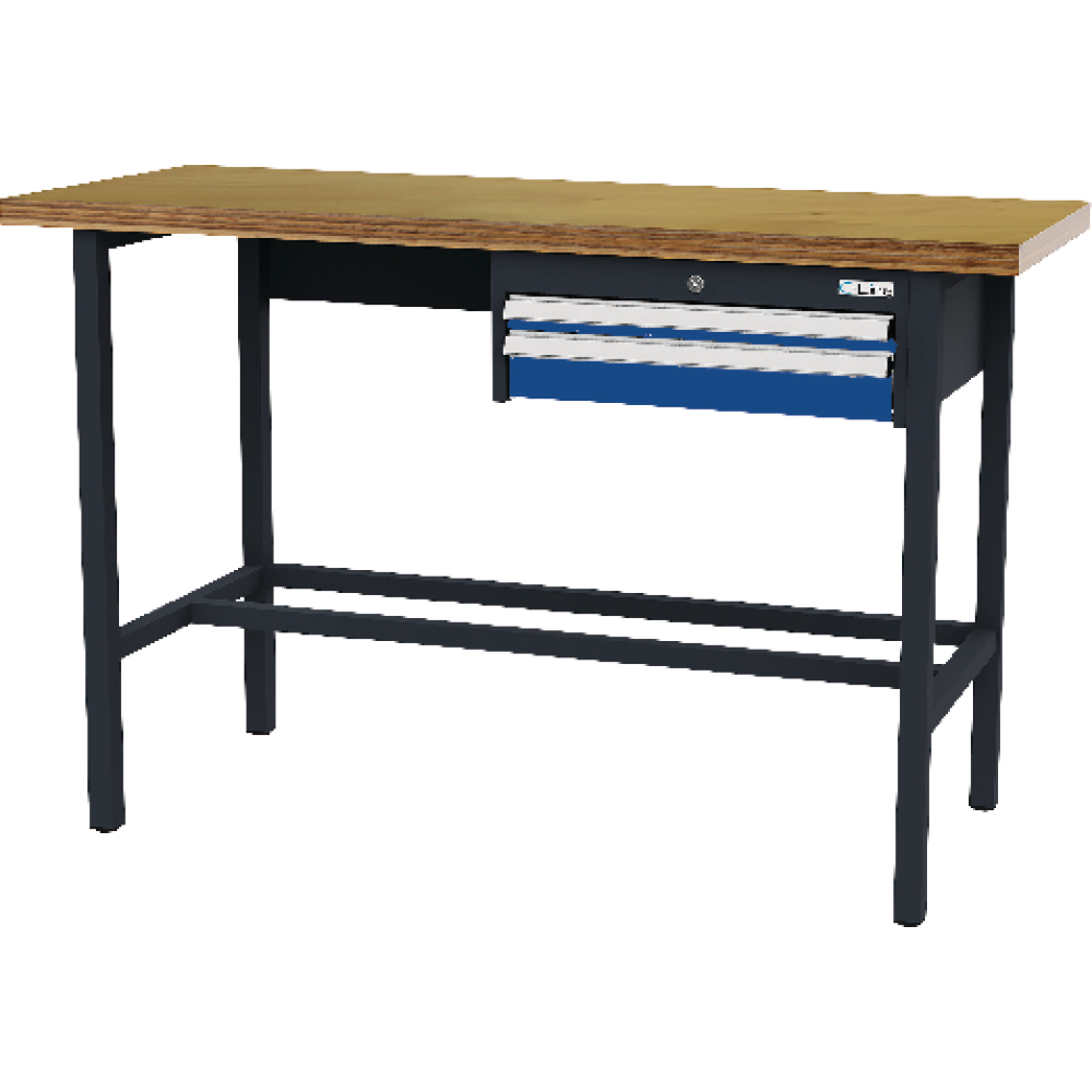 Arbeitstisch B1500mm 2 Schbl. 7016/5010 Forum