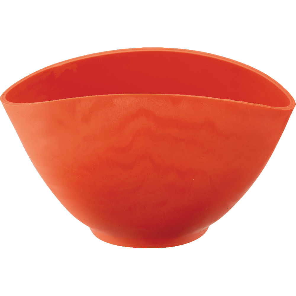 Gipsbecher Gummi 130x95mm rot HAROMAC