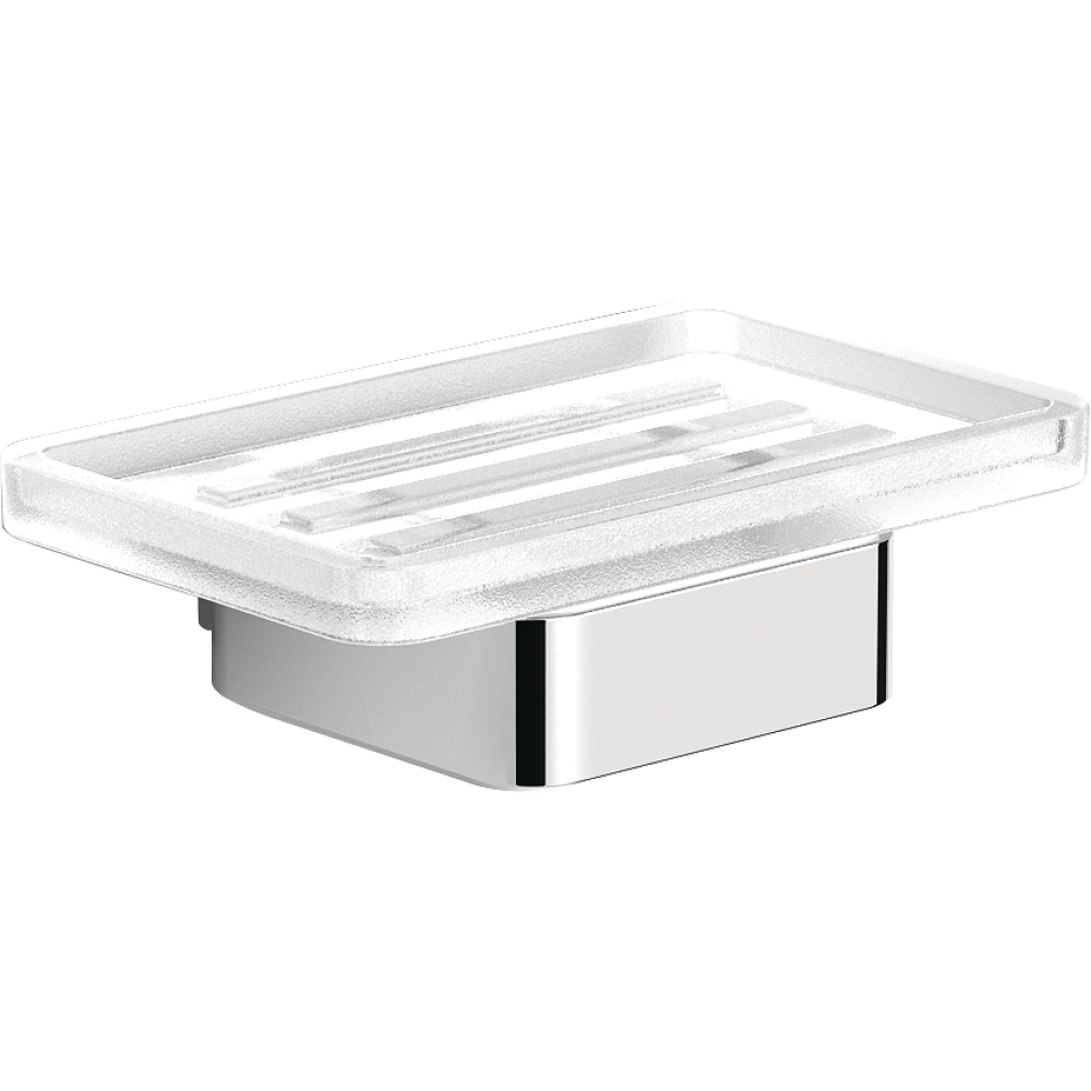FORMAT Design 3.0 Seifenhalter mit Schalte satiniert, chrom