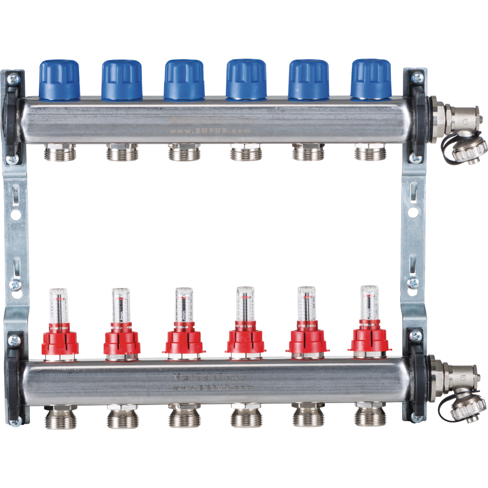 Heizkreisverteiler HKV-D 8-fach, Edelst. S. 03 neu